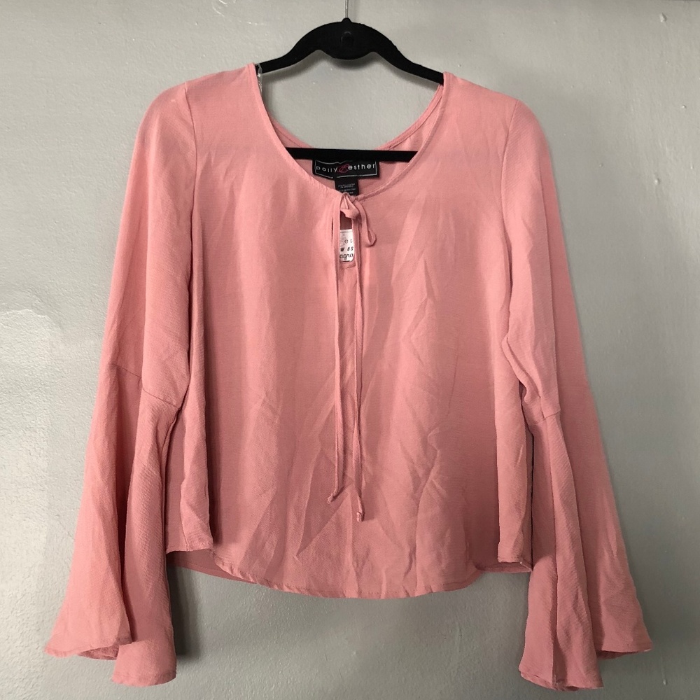 Polly & Esther Womens Pasant Knit Blouse
